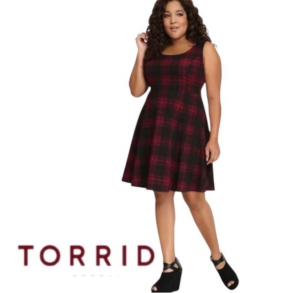 torrid Dresses & Skirts - 3X TORRID Plaid Skater Dress